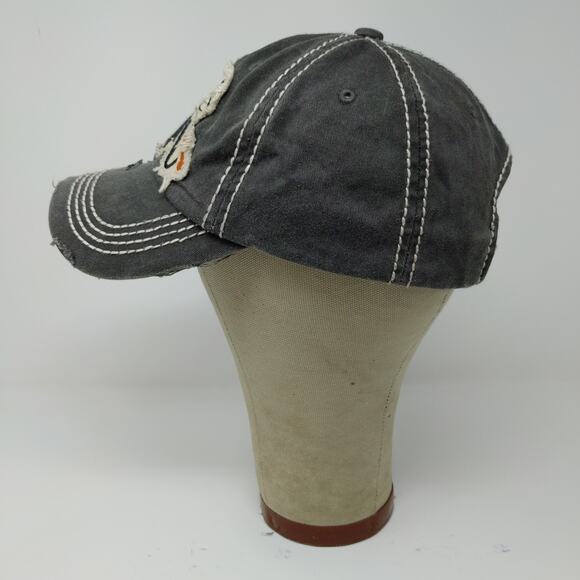 KBETHOS Dog Mom Strapback Hat Distressed Gray Embroidered Patch Logo - Picture 5 of 13